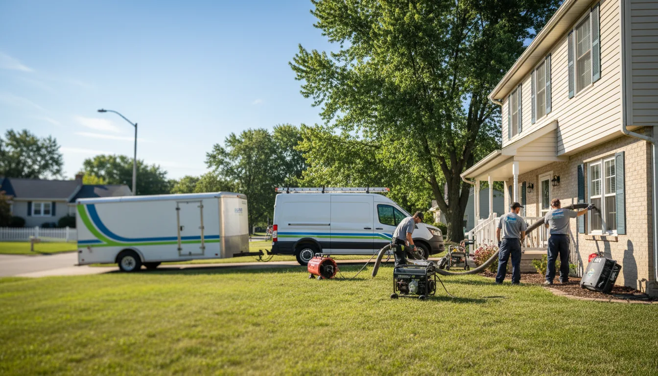 Flooded Basement Restoration And Cleanup With Repair in Effingham, IL near me